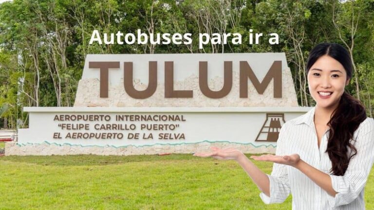 Autobuses de Playa del Carmen al Aeropuerto de Tulum